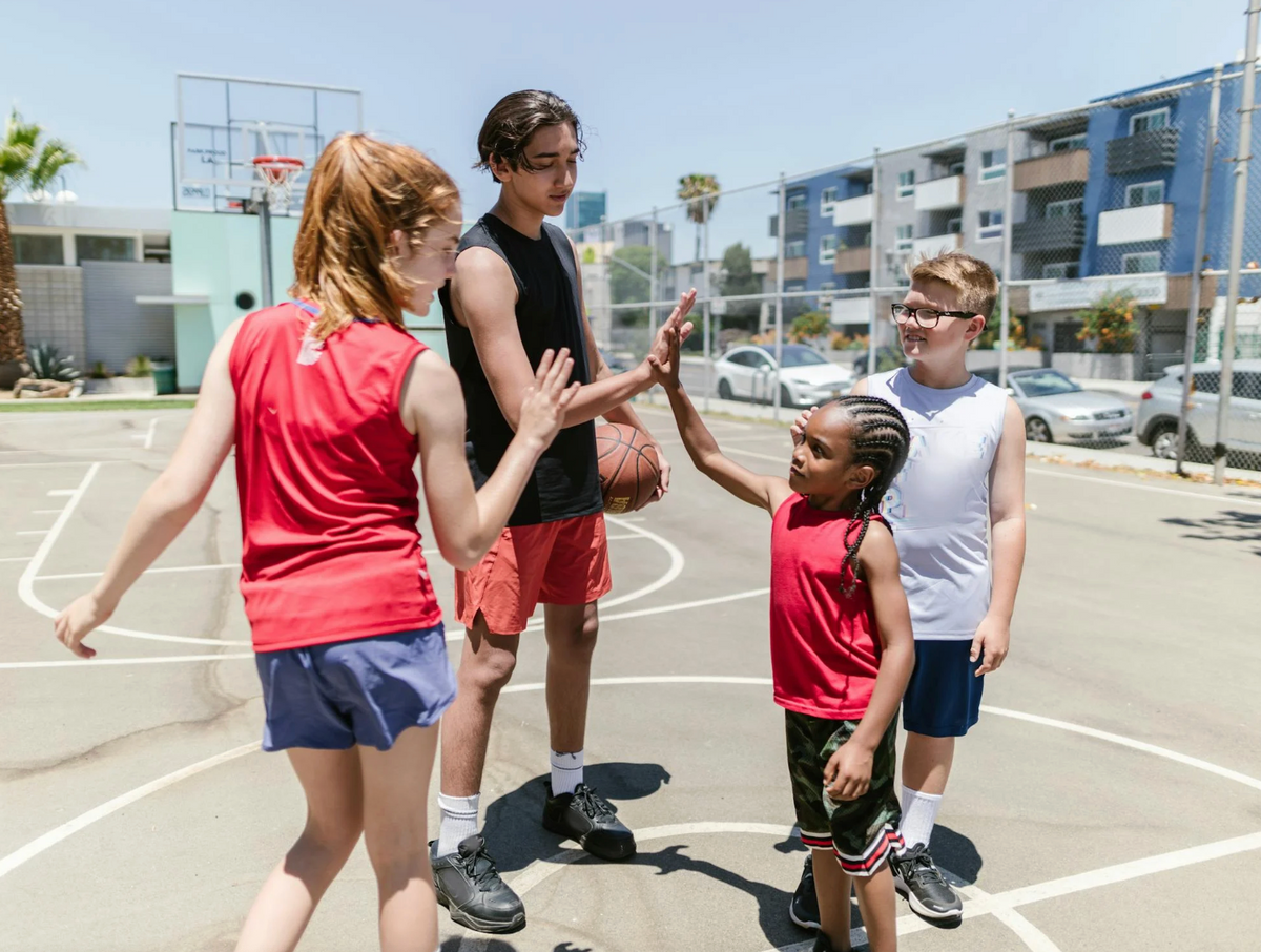 kids playing basketball | Berri Organics