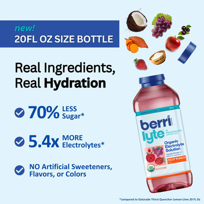 real ingredients organic electrolyte solution