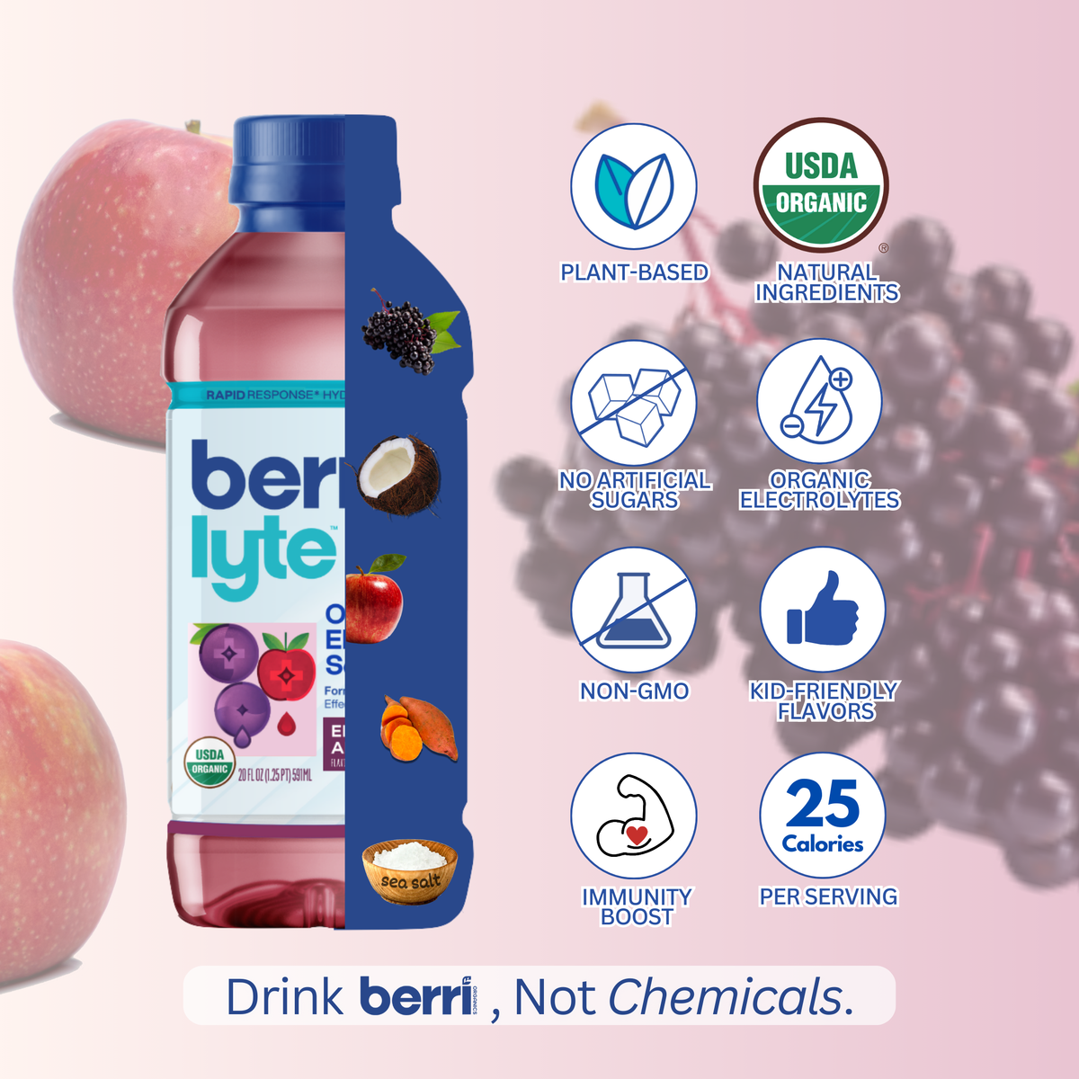 elderberry apple berry lye immunity boost drink
